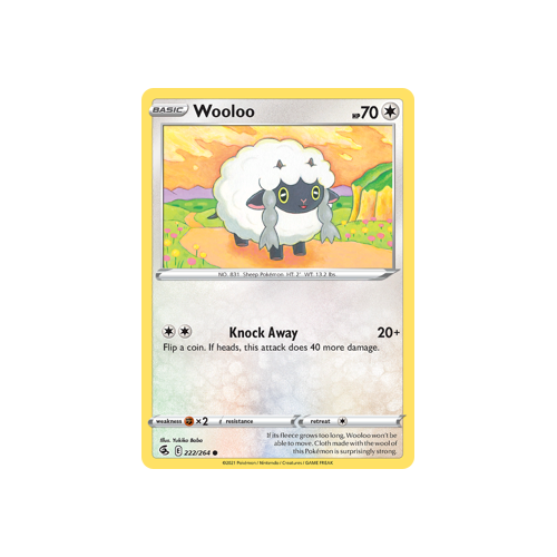 Wooloo (222) Common 222/264 Fusion Strike Singles