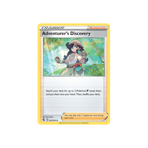 Adventurer's Discovery Uncommon 224/264 Fusion Strike Singles