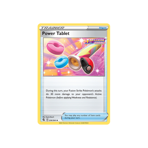 Power Tablet Uncommon 236/264 Fusion Strike Singles