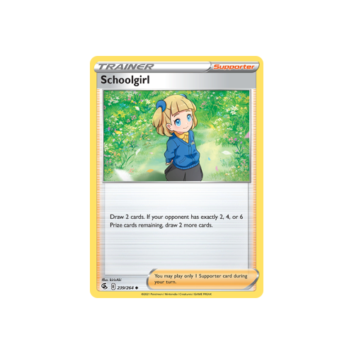 Schoolgirl Uncommon 239/264 Fusion Strike Singles