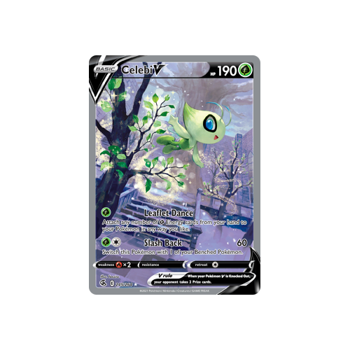 Celebi V (Alternate Full Art) Ultra Rare 245/264 Fusion Strike Singles