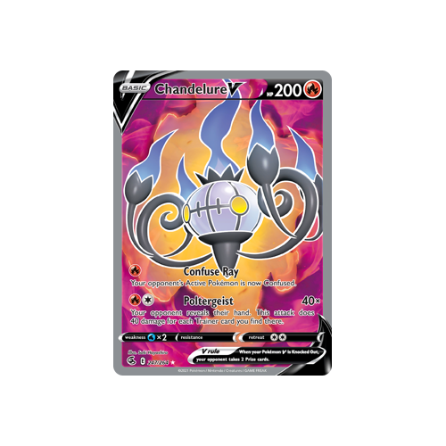 Chandelure V (Full Art) Ultra Rare 247/264 Fusion Strike Singles