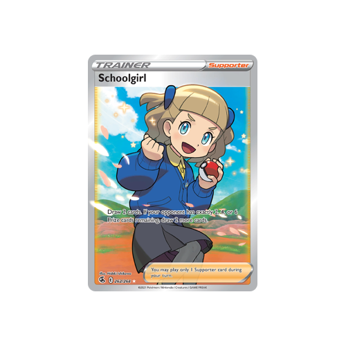 Schoolgirl (Full Art) Ultra Rare 262/264 Fusion Strike Singles
