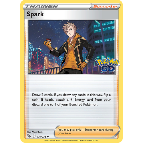Spark 070/078 Uncommon Pokemon Go Pokemon Card Single