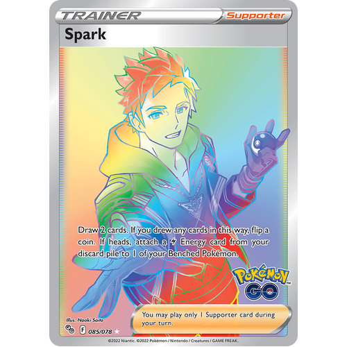 Spark (Secret) 085/078 Secret Rare Pokemon Go Pokemon Card Single