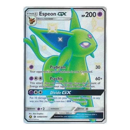 Espeon GX (OFF CENTRE) Shiny Vault Hidden Fates (SV60/SV94)