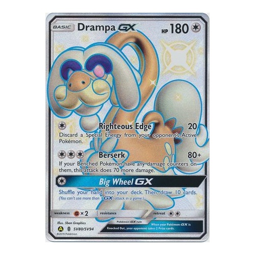 Drampa GX Shiny Vault Hidden Fates (SV80/SV94)