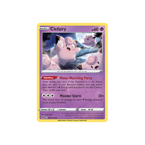 Clefairy 062/196 Common Lost Origin Single