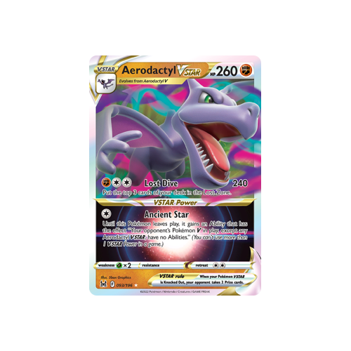 Aerodactyl VSTAR 093/196 Ultra Rare Lost Origin Single