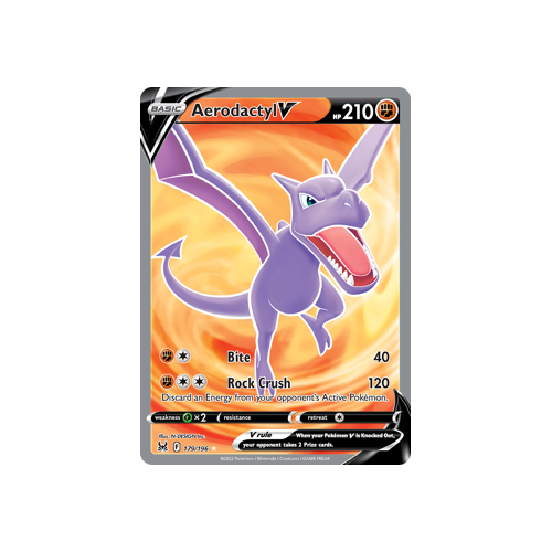 Aerodactyl V (Full Art) 179/196 Ultra Rare Lost Origin Single