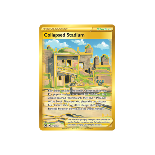 Collapsed Stadium (Secret) 215/196 Secret Rare Lost Origin Single