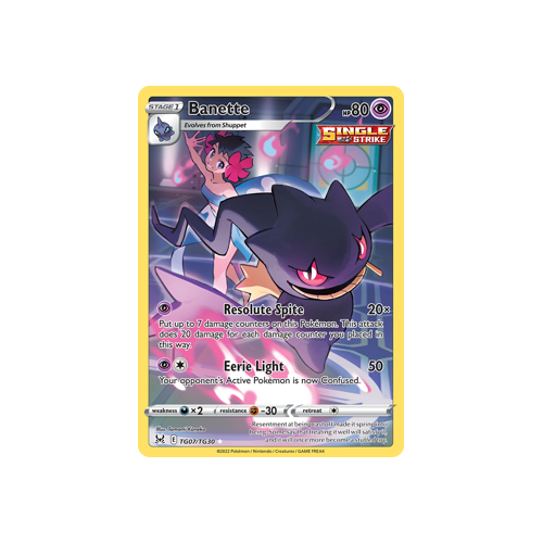 Banette TG07/TG30 Ultra Rare Lost Origin Single