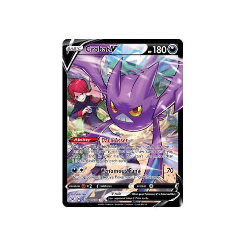 Crobat V TG20/TG30 Ultra Rare Lost Origin Single