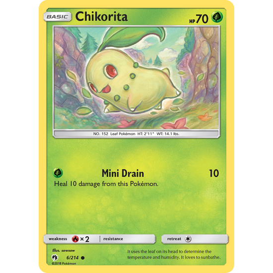 Chikorita (6/214) Lost Thunder