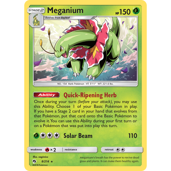 Meganium (8/214) Lost Thunder
