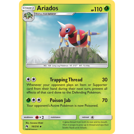 Ariados (10/214) Lost Thunder