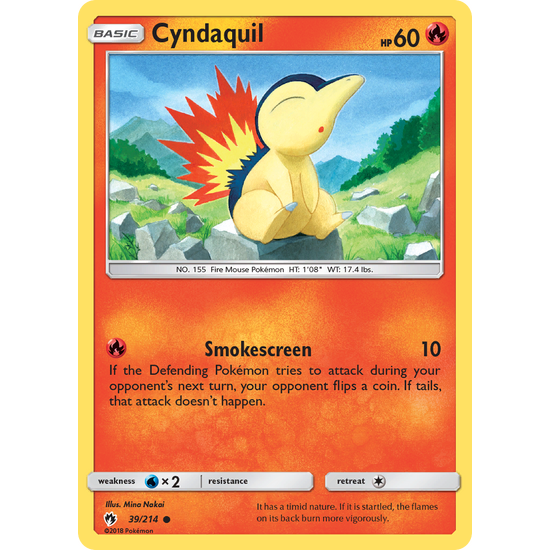 Cyndaquil (39/214) Lost Thunder