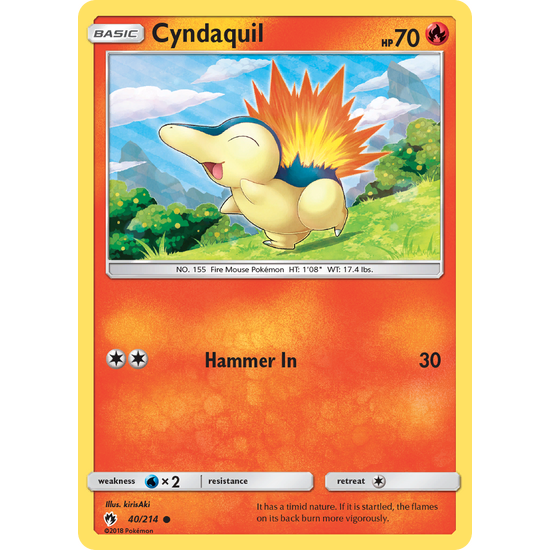 Cyndaquil (40/214) Lost Thunder