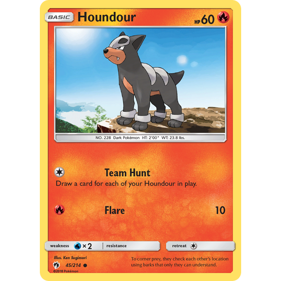 Houndour (45/214) Lost Thunder