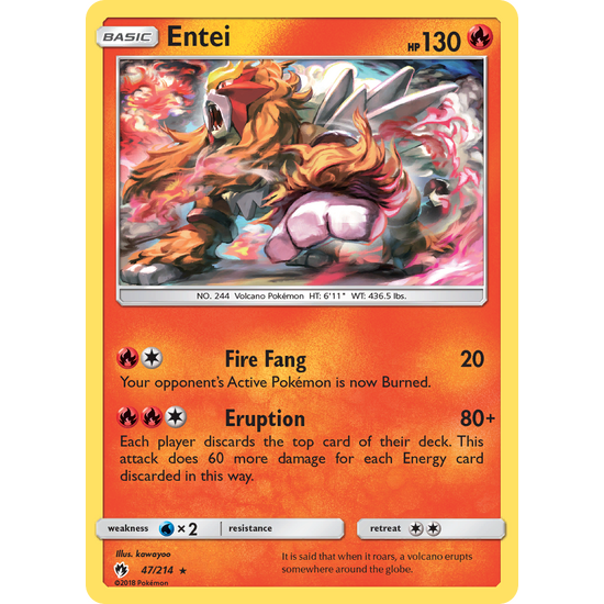 Entei (47/214) Lost Thunder