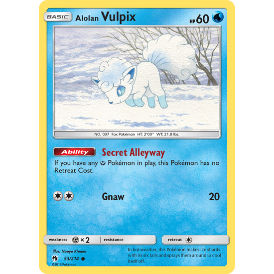 Alolan Vulpix (53/214) Lost Thunder