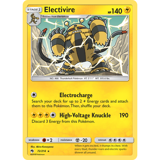Electivire (72/214) Lost Thunder