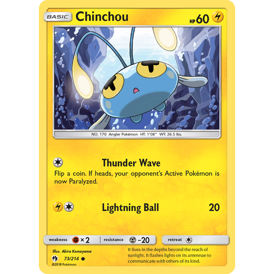 Chinchou (73/214) Lost Thunder