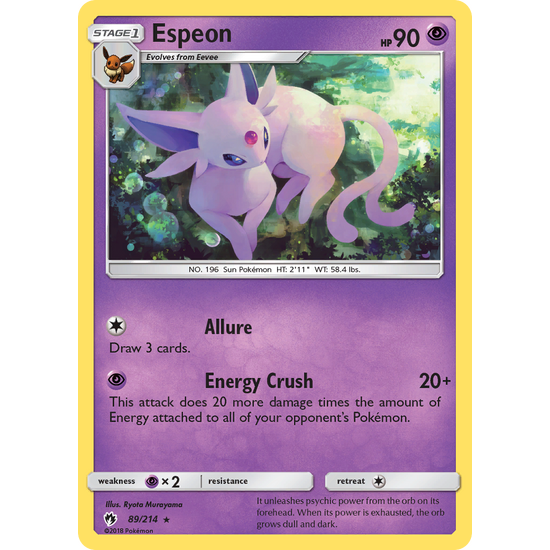 Espeon (89/214) Lost Thunder
