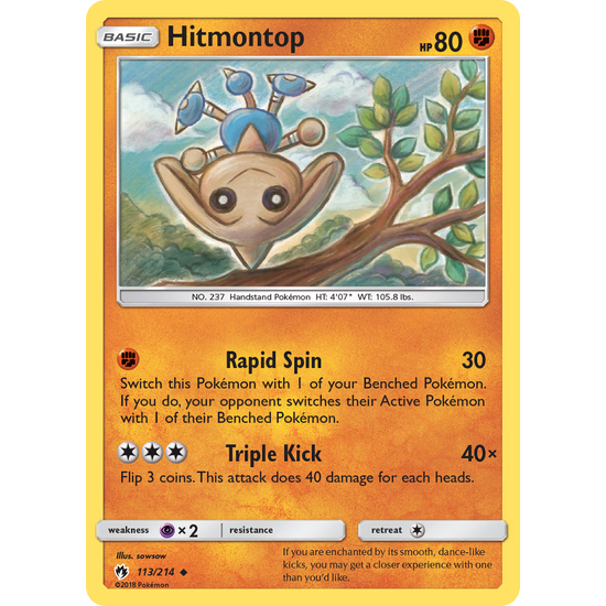 Hitmontop (113/214) Lost Thunder
