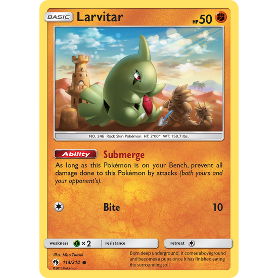Larvitar (114/214) Lost Thunder