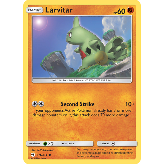 Larvitar (115/214) Lost Thunder