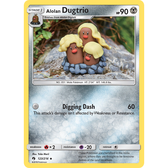 Alolan Dugtrio (123/214) Lost Thunder