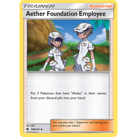 Aether Foundation Employee (168/214) Lost Thunder