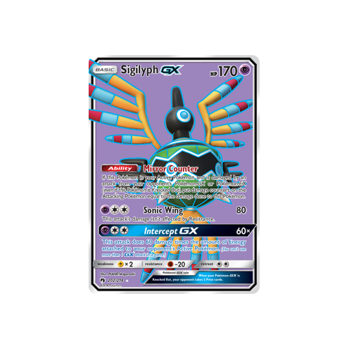 Sigilyph GX Full Art (202/214) Lost Thunder