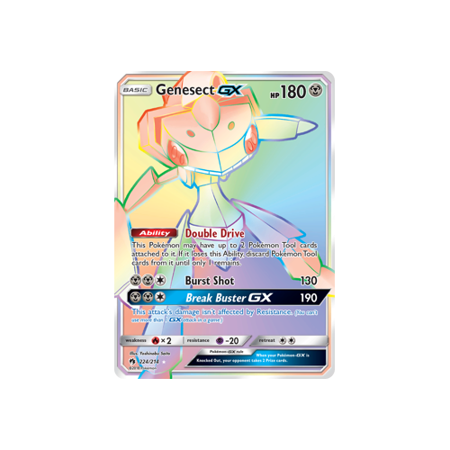 Genesect GX Hyper Secret Rare (224/214) Lost Thunder