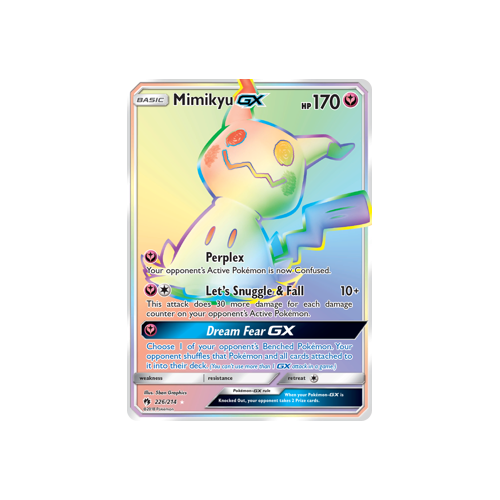 Mimikyu GX Hyper Secret Rare (226/214) Lost Thunder
