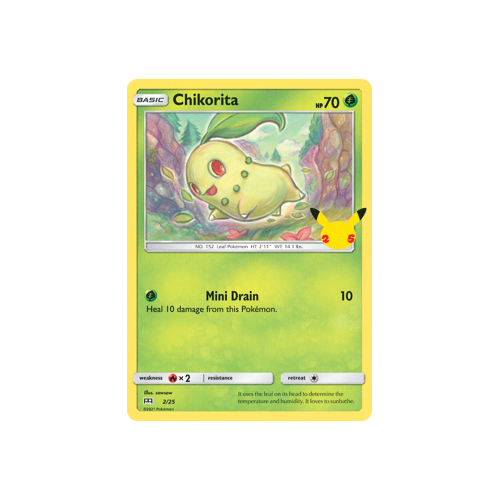 Chikorita 2/25 25th Annv Promo