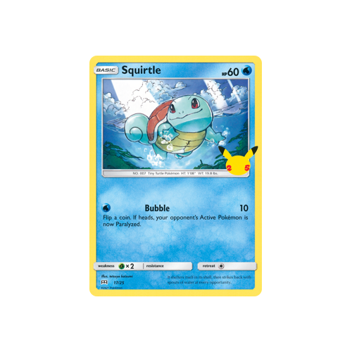 Squirtle 17/25 25th Annv Promo