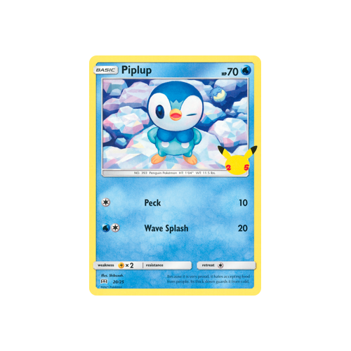 Piplup 20/25 25th Annv Promo
