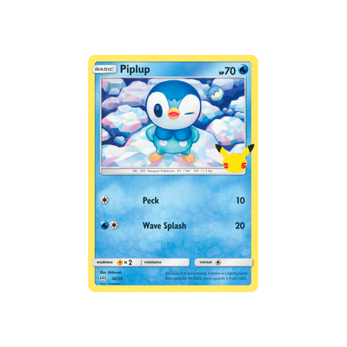 Piplup 20/25 25th Annv Promo