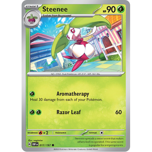 Steenee 017/197 Common Scarlet & Violet Obsidian Flames Card