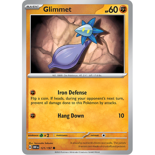 Glimmet 121/197 Common Scarlet & Violet Obsidian Flames Card