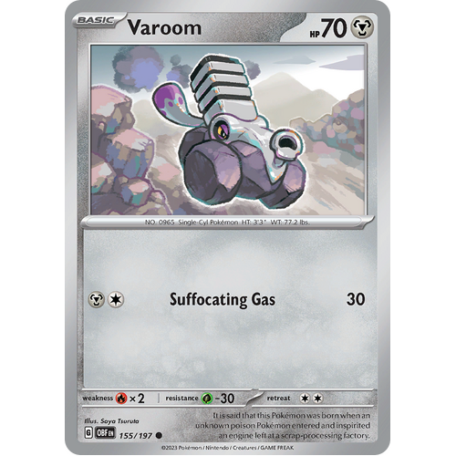 Varoom 155/197 Common Scarlet & Violet Obsidian Flames Card