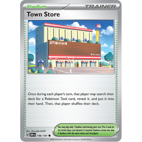 Town Store 196/197 Common Scarlet & Violet Obsidian Flames Card