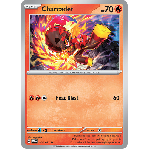 Charcadet  014/091 Common Scarlet & Violet Paldean Fates Single Card