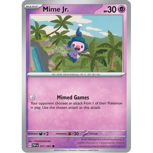 Mimi Jr. 031/091 Common Scarlet & Violet Paldean Fates Single Card