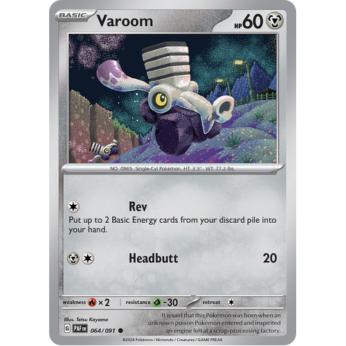 Varoom 064/091 Common Scarlet & Violet Paldean Fates Single Card