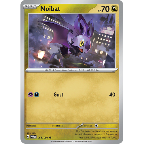 Noibat 068/091 Common Scarlet & Violet Paldean Fates Single Card
