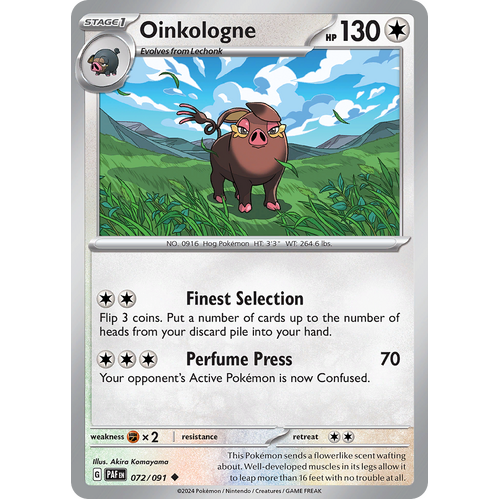 Oinkologne 072/091 Uncommon Scarlet & Violet Paldean Fates Single Card