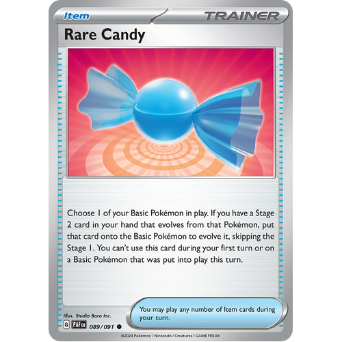 Rare Candy 089/091 Uncommon Scarlet & Violet Paldean Fates Single Card